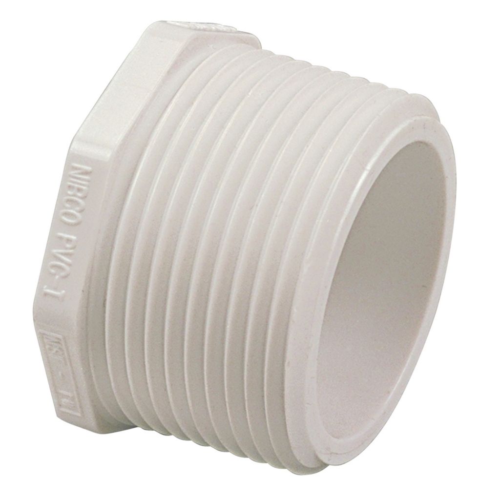 TP-PVC-450007A - 450-007 3/4" MIPT Thread Plug PVC Schedule 40 (Bag of 10)