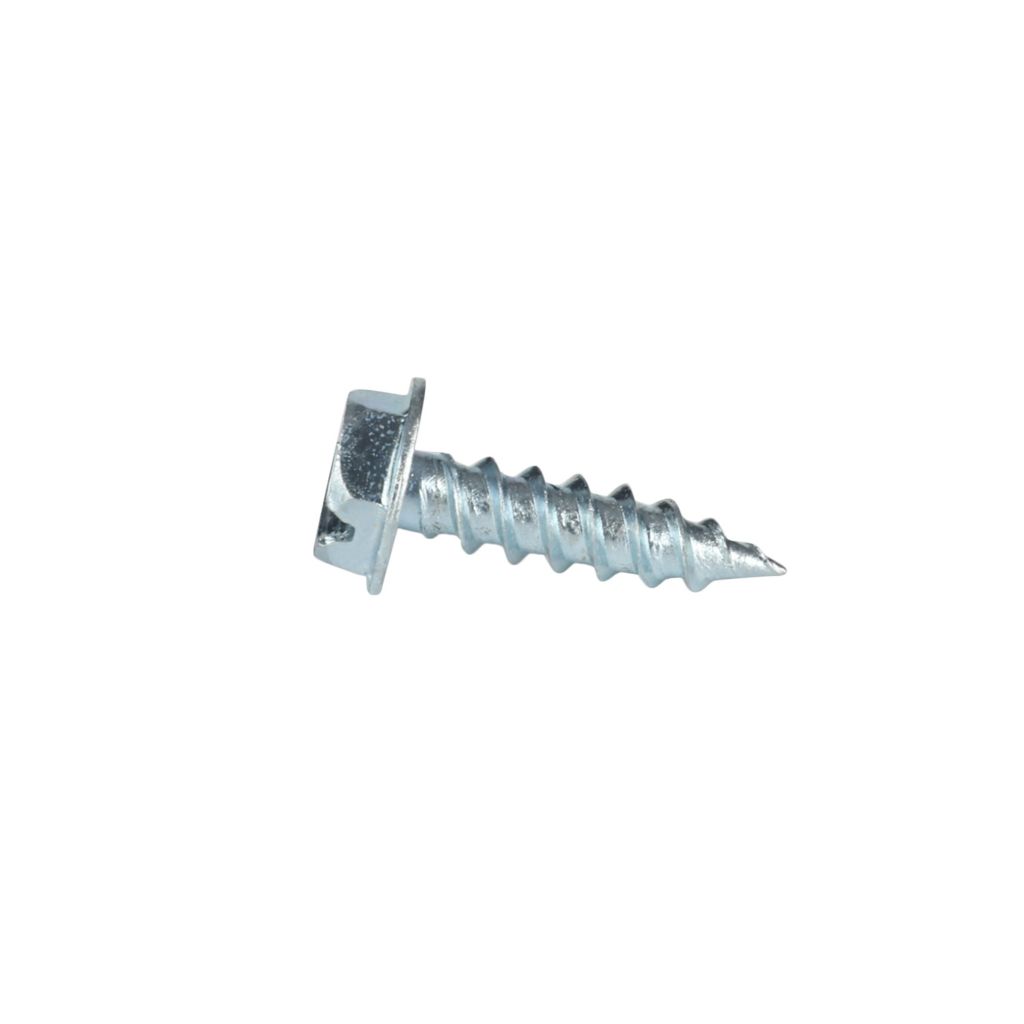 TP-10516X3/4TP100 - #10 (5/16" Hex) X 3/4" Hex Washer Head Slot Sharp Point Tapping Screw Zinc Plated