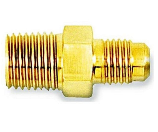 TP-1441 - 1/4″ Male Flare Access X 1/4″ Male Flare Body, With One Valve Core, One 1/4″ Flare Nut