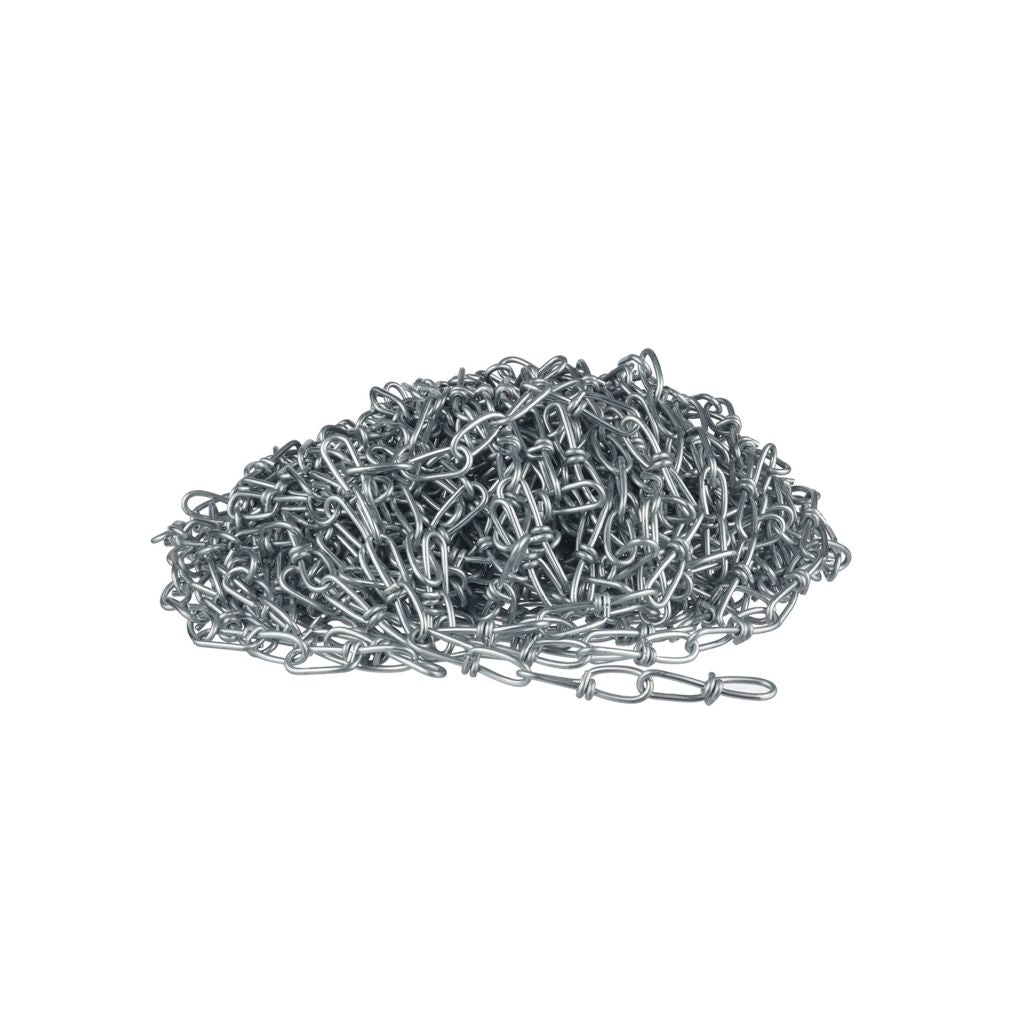 TP-2/0DLC - 2/0 X 100' Double Loop Chain Bright Galvanized