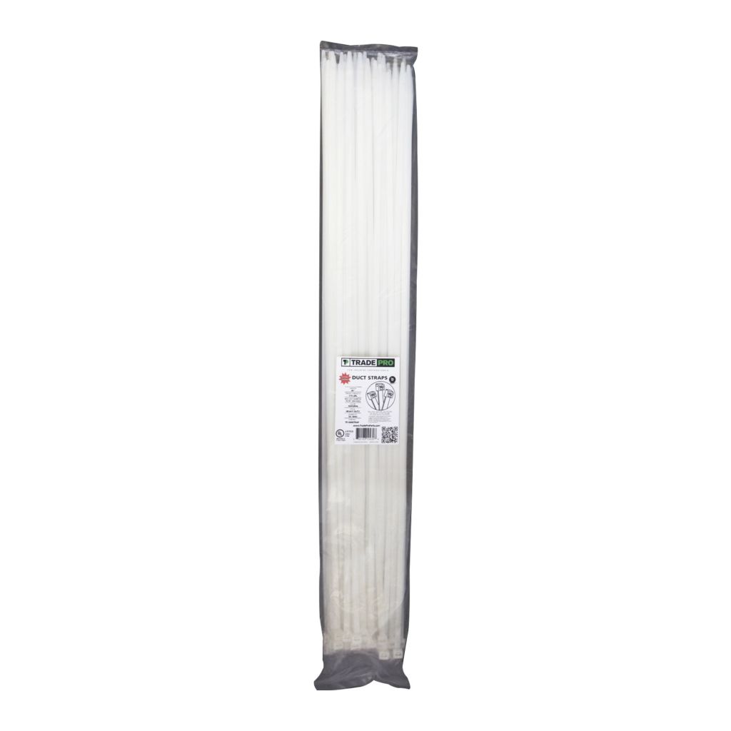 TP-36NSTRAP - Cable Ties, 36" In Length, 175 Lb Tensile Strength. UV Natural - 50/PK