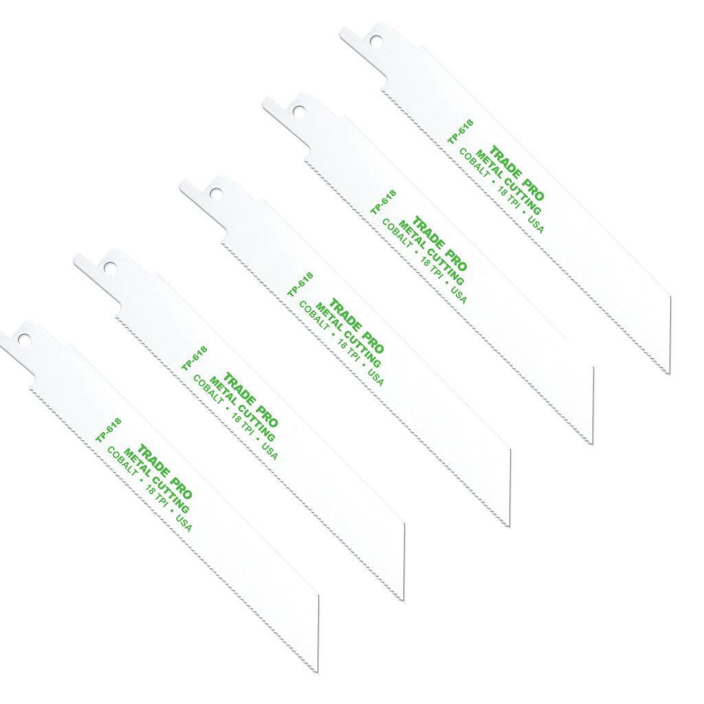 TP-618 - Bi-Metal Reciprocating Saw Blade, 6" x 3/4" x .035 with 18 TPI (5 Blades Per Pack)