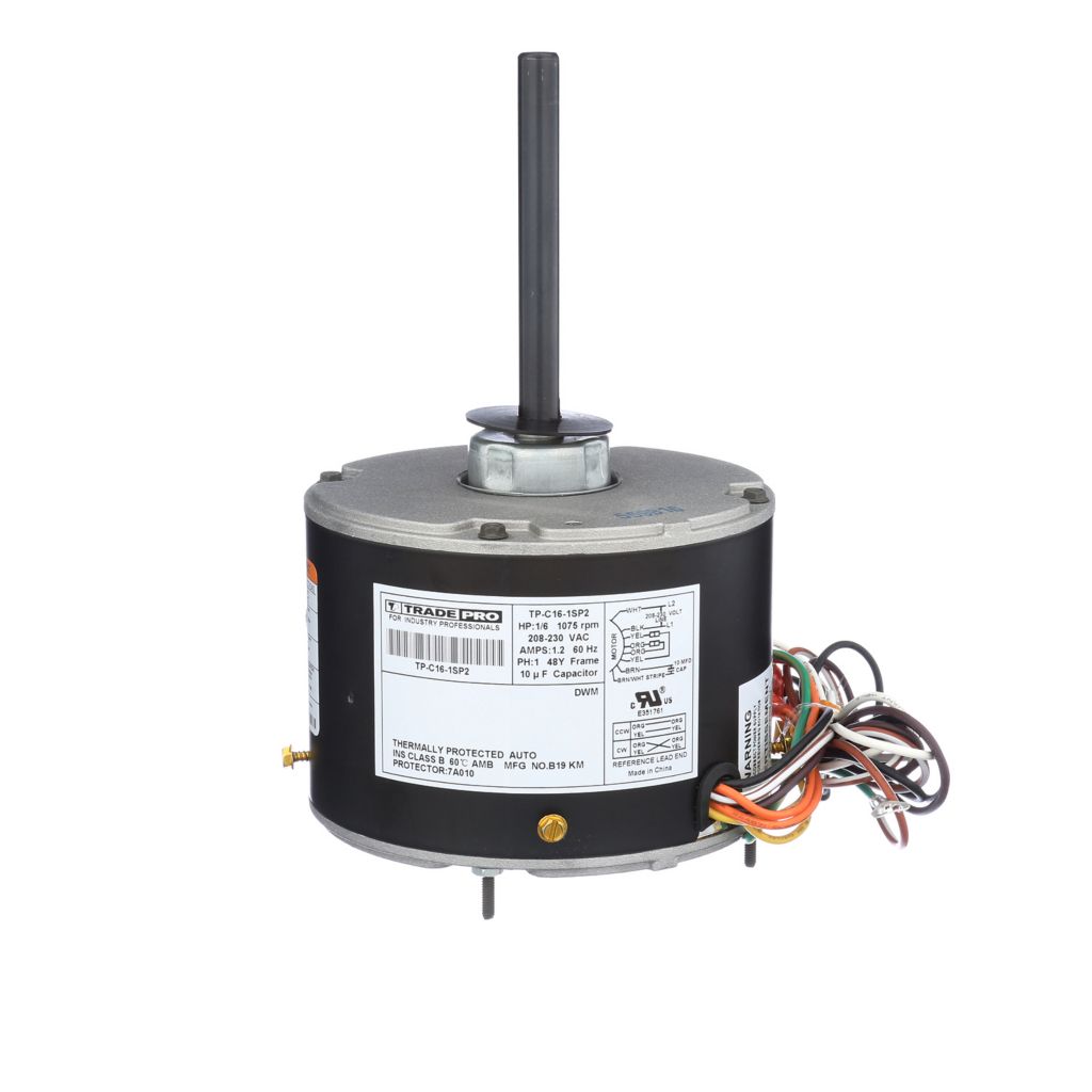 TP-C16-1SP2 - Condenser Fan Motor 1/6 HP 208/230V