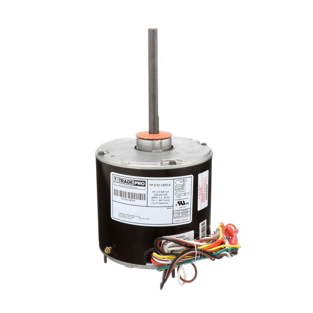 TP-C33-1SP2-8 - Condenser Fan Motor 1/3 HP 208/230V 825 RPM Single Speed
