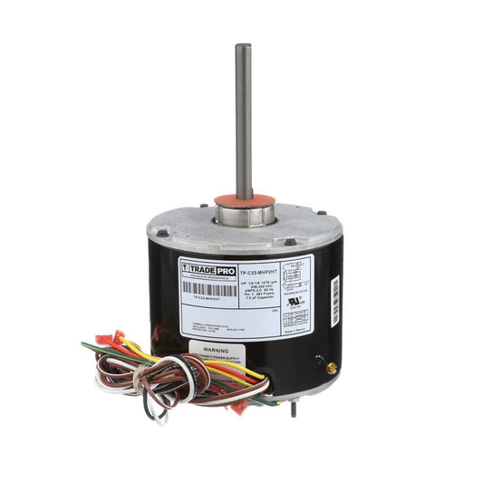 TP-C33-MHP2HT - Condenser Fan Motor 1/3 - 1/6 Multi-Horsepower 70°C Hi-Temp 1075 RPM 230v