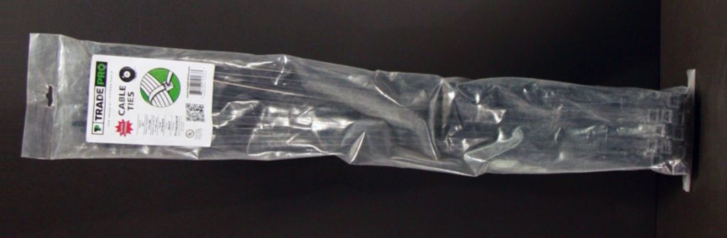 TP-CABLETIE24B - Cable Ties, 24" In Length, 175 Lb Tensile Strength. UV Black - 50/PK