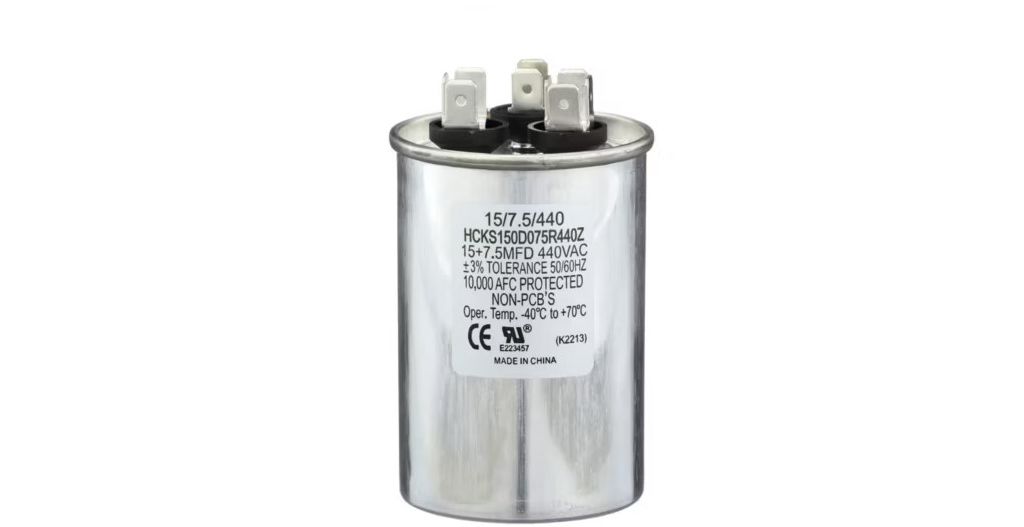 TP-CAP-15/7.5/440R-A - 15+7.5MFD 440VAC Round Run Capacitor