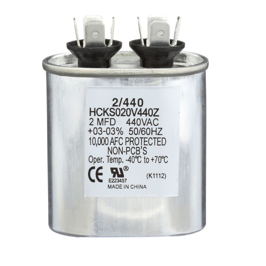 TP-CAP-2/440 - Oval Run Capacitor - 2 MFD 440 VAC