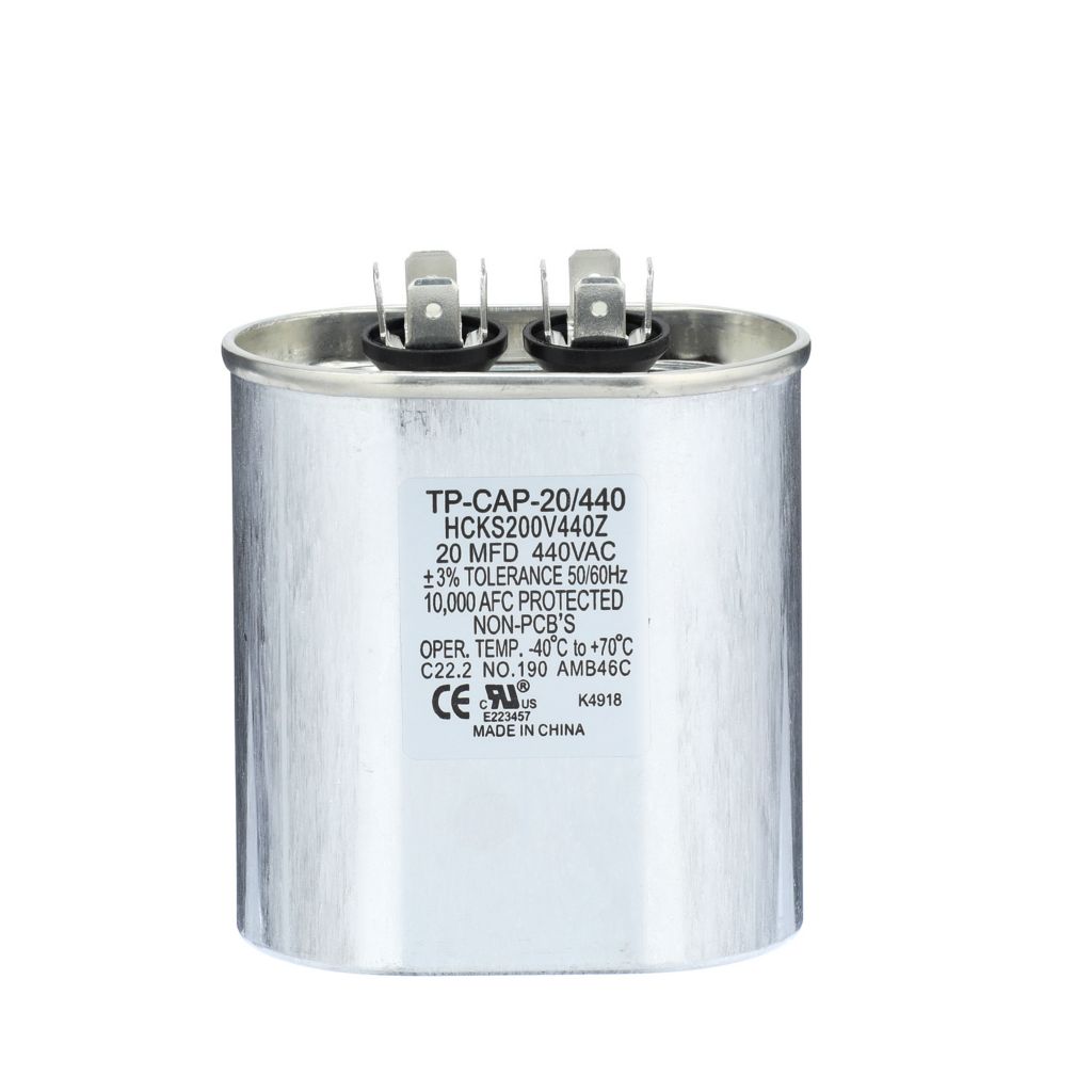 TP-CAP-20/440 - Oval Run Capacitor 20 MFD 440 VAC