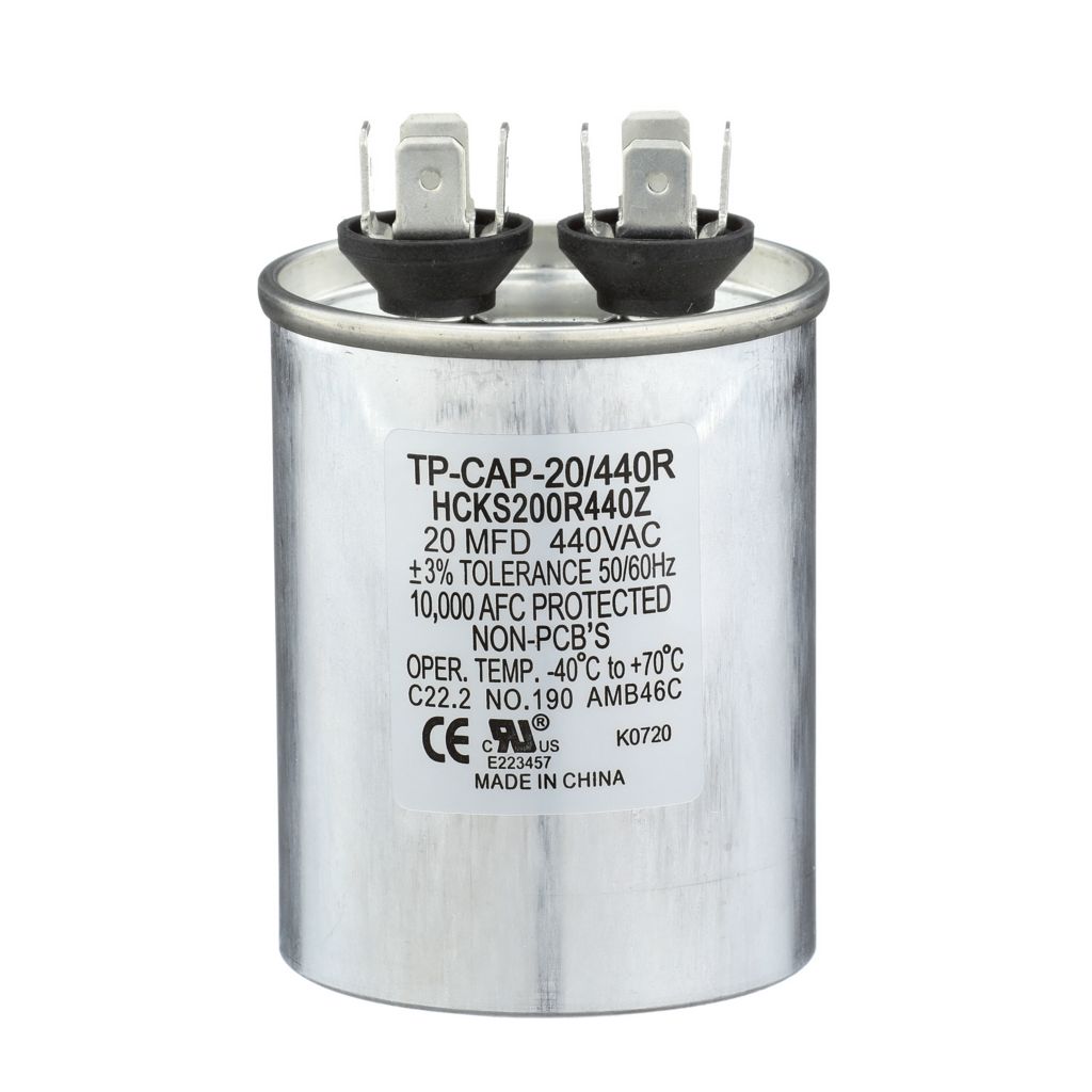 TP-CAP-20/440R - Round Run Capacitor 20 MFD 440 VAC