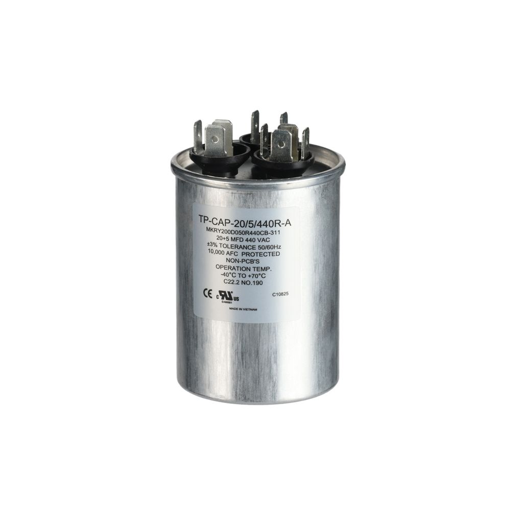 TP-CAP-20/5/440R-A - 20+5MFD 440VAC Round Run Capacitor