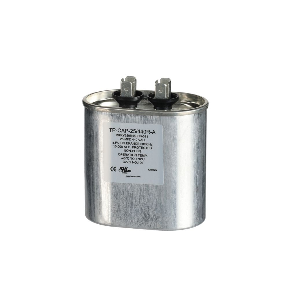 TP-CAP-25/440-A - 25MFD 440VAC Oval Run Capacitor