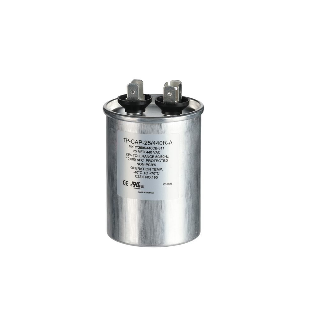 TP-CAP-25/440R-A - 25MFD 440VAC Round Run Capacitor