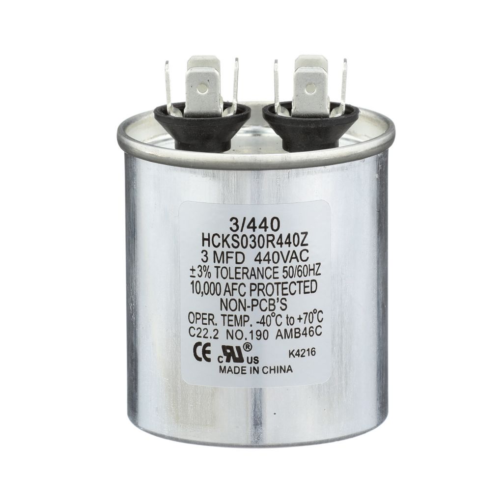 TP-CAP-3/440R - Round Run Capacitor 3 MFD 440 VAC