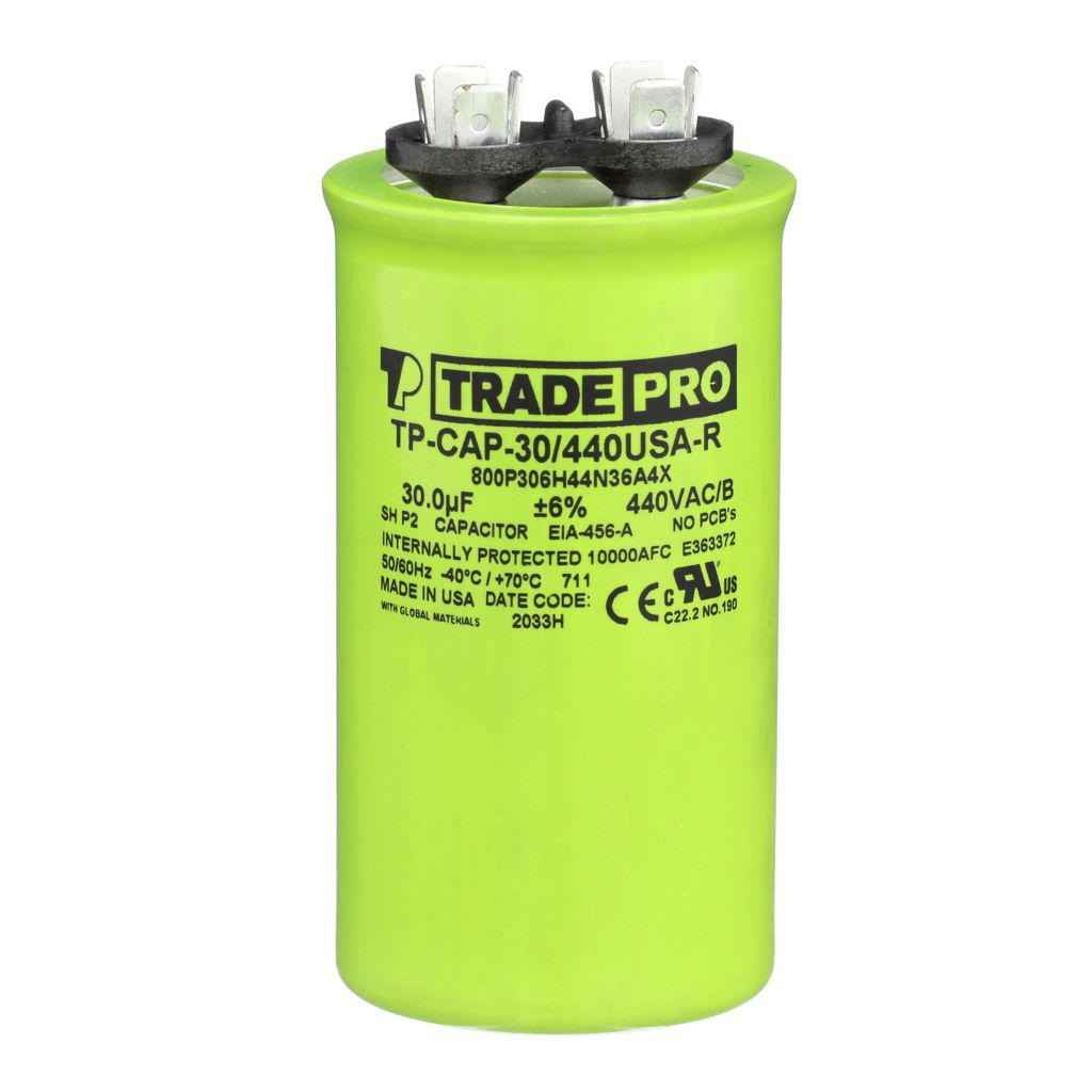 TP-CAP-30/440USA-R - Round Run Capacitor 30 MFD 440/370V (Made in USA)