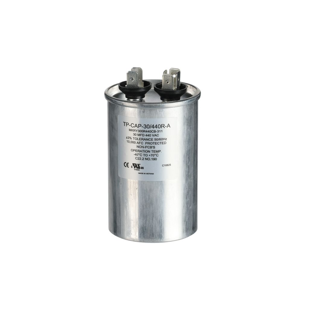 TP-CAP-30/440R-A - 30MFD 440VAC Round Run Capacitor