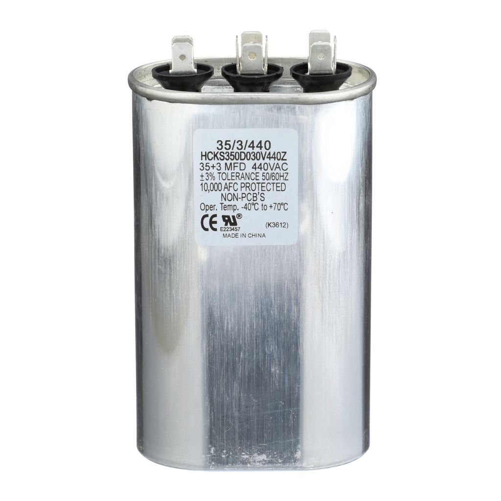 TP-CAP-35/3/440 - Round Run Capacitor 35+3 MFD 440 VAC