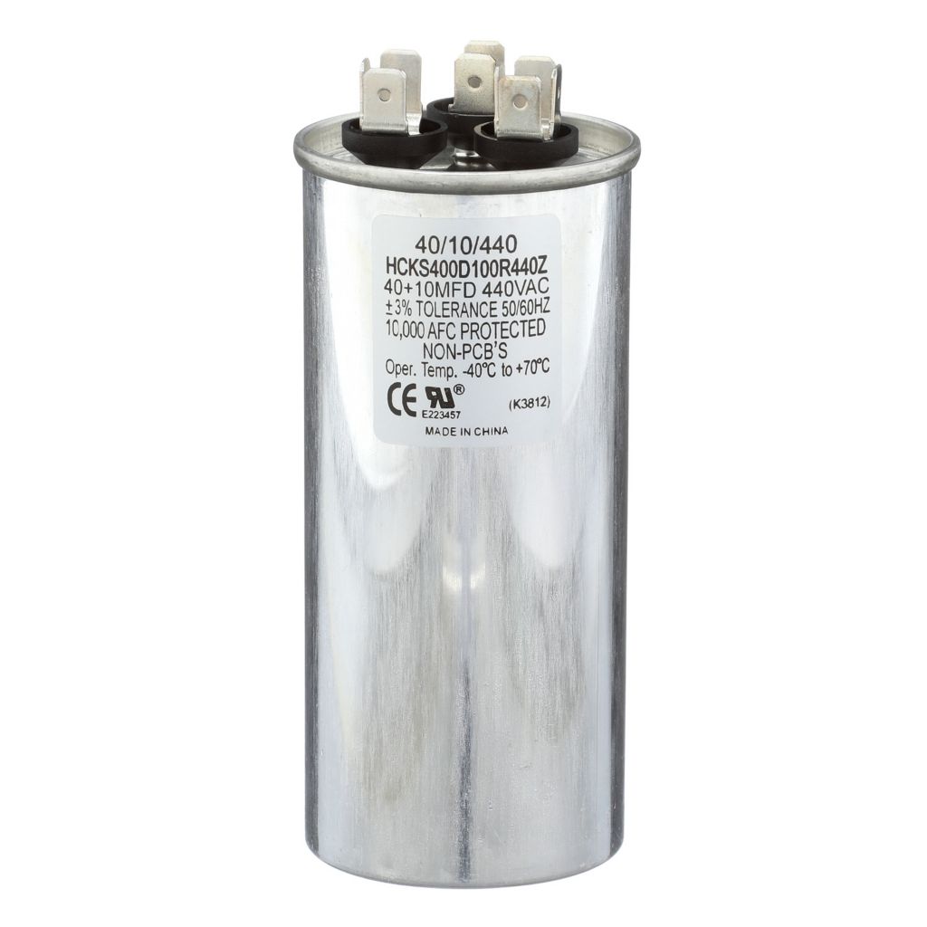 TP-CAP-40/10/440R - Round Run Capacitor 40+10 MFD 440 VAC
