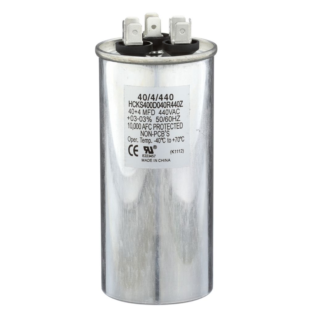 TP-CAP-40/4/440R - Round Run Capacitor 40+4 MFD 440VAC