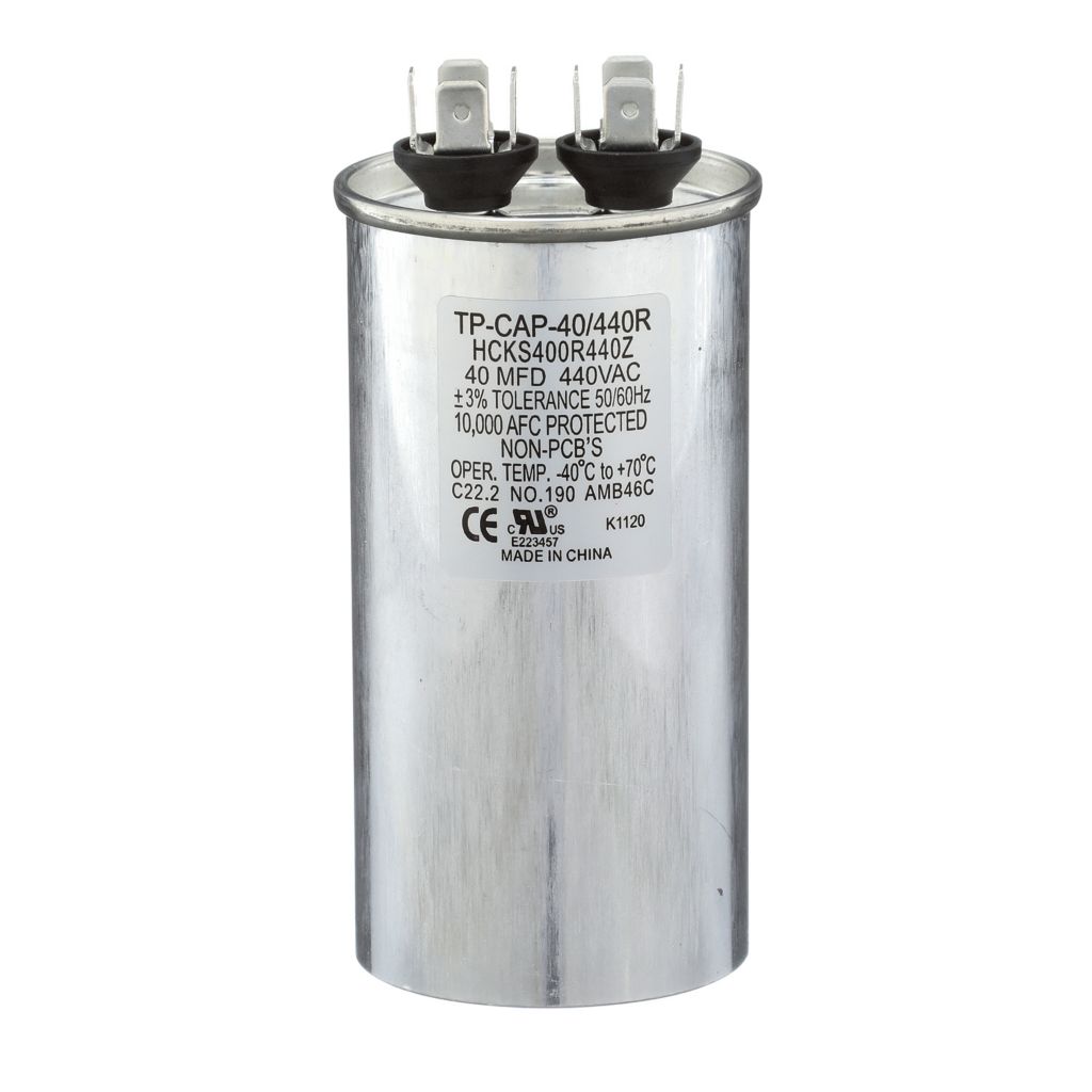 TP-CAP-40/440R - Round Run Capacitor 40 MFD 440 VAC