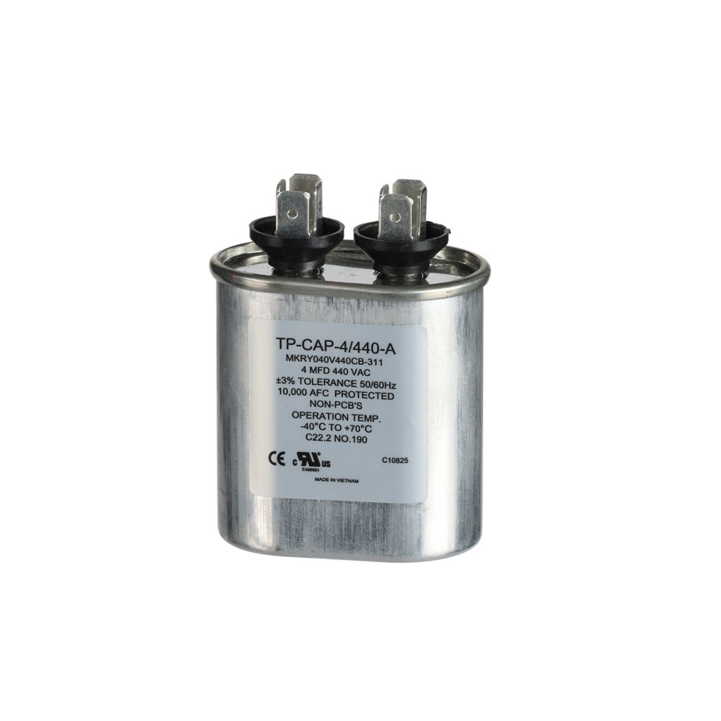 TP-CAP-4/440-A - 4MFD 440VAC Oval Run Capacitor