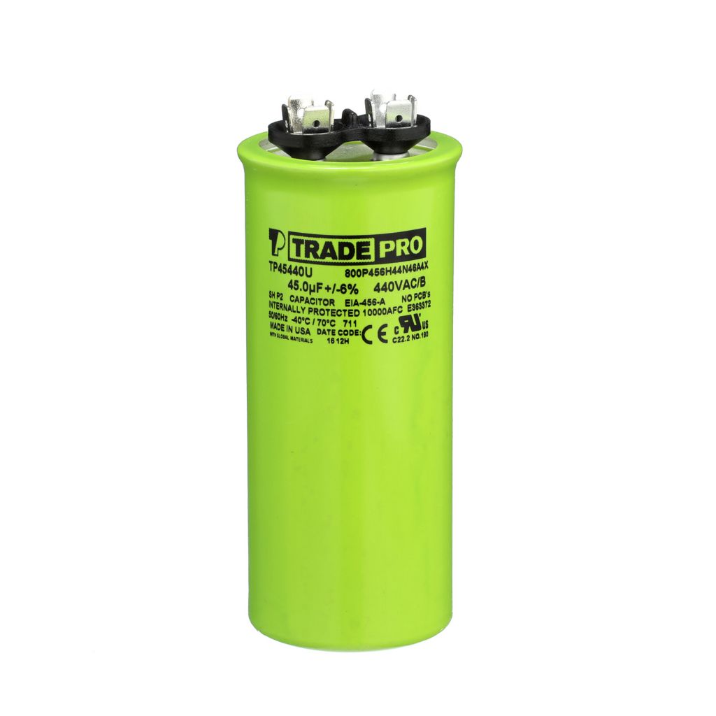 TP-CAP-45/440USA-R - Round Run Capacitor 45 MFD 440/370V (Made in USA)