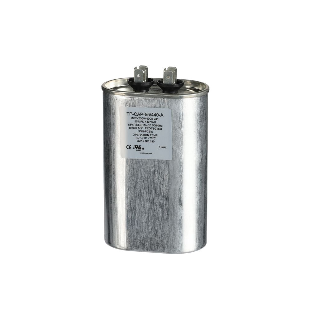 TP-CAP-55/440-A - 55MFD 440VAC Oval Run Capacitor