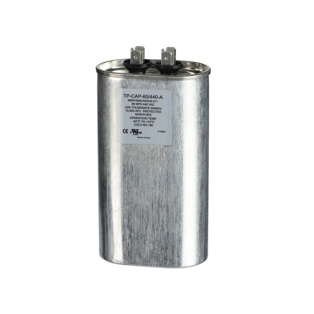 TP-CAP-60/440-A - 60MFD 440VAC Oval Run Capacitor