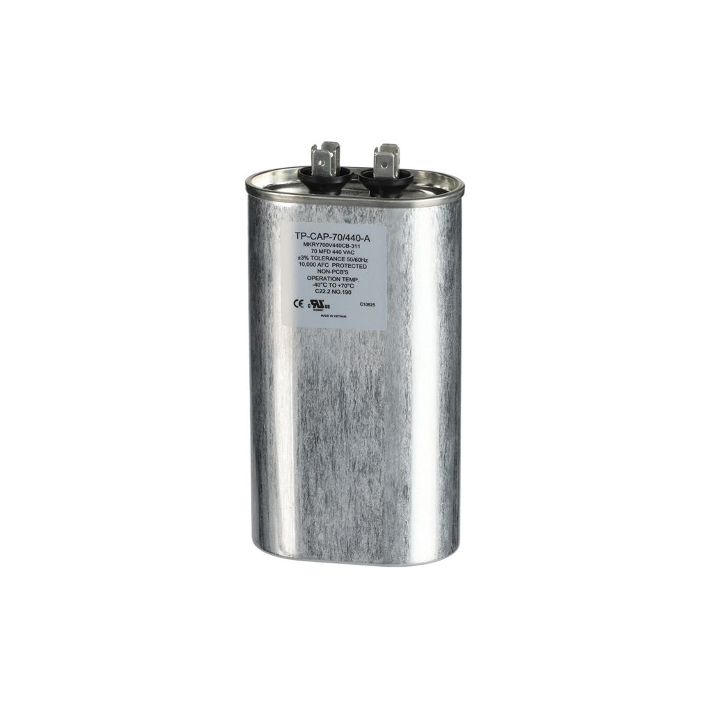 TP-CAP-70/440-A - 70MFD 440VAC Oval Run Capacitor