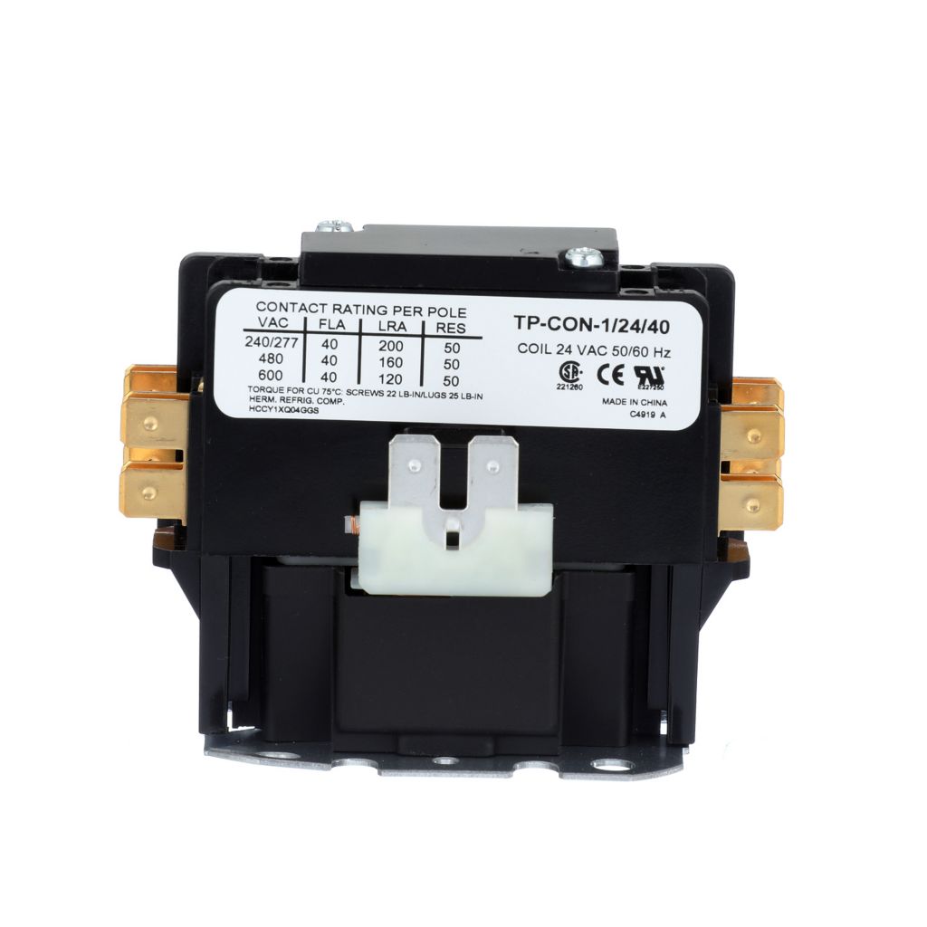thumbnail interactive-video image 1 of HVACR 1-Pole 40 Amp 24V Contactor - Replacement For Carrier, Bryant, Payne Systems 1 of 5