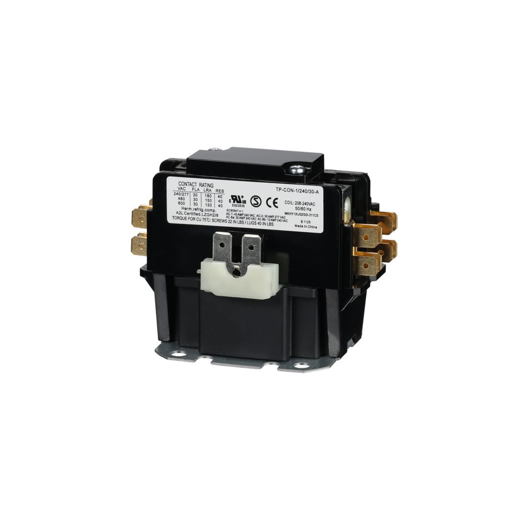 TP-CON-1/240/30-A - 1-Pole 240VAC 30FLA Contactor