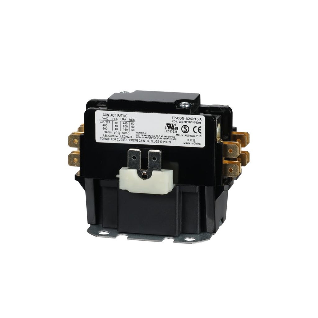 TP-CON-1/240/40-A - 1-Pole 240VAC 40FLA Contactor