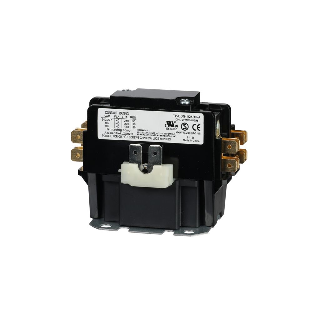 TP-CON-1/24/40-A - 1-Pole 24VAC 40FLA Contactor