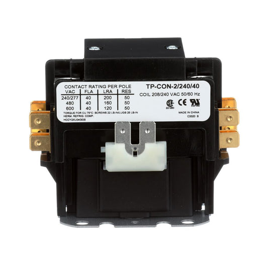 TP-CON-2/240/40 - 2 Pole - 240V - 40 Amp Contactor