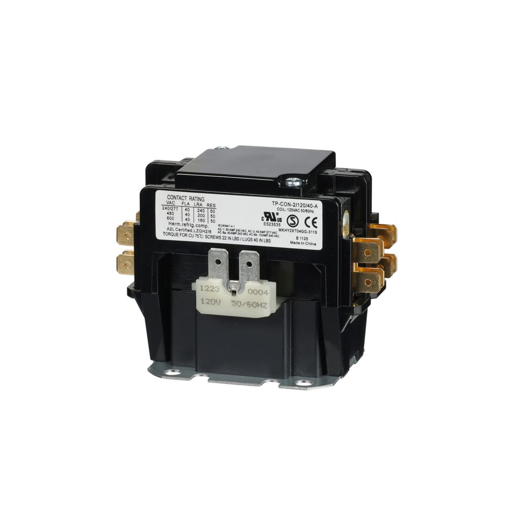 TP-CON-2/120/40-A - 2-Pole 120VAC 40FLA Contactor
