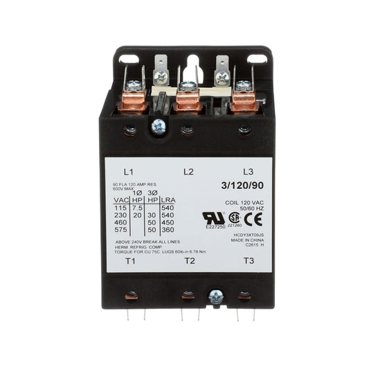 TP-CON-3/120/90 - 3 Pole - 120V - 90 Amp Contactor