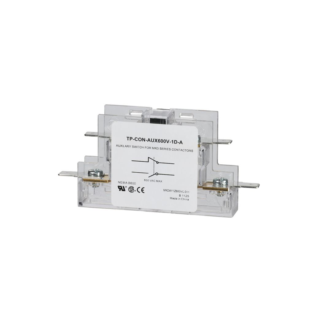 TP-CON-AUX600V-1D-A - 1NO/1NC 600VAC 10A Auxiliary Switch
