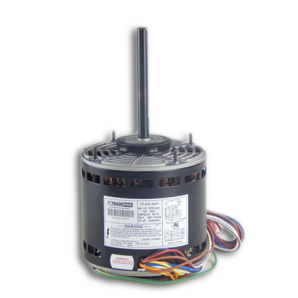 TP-E50-3SP1 - Direct Drive Blower Motor 1/2 HP 115V 10.2 Amp 1075 RPM 3-Speed