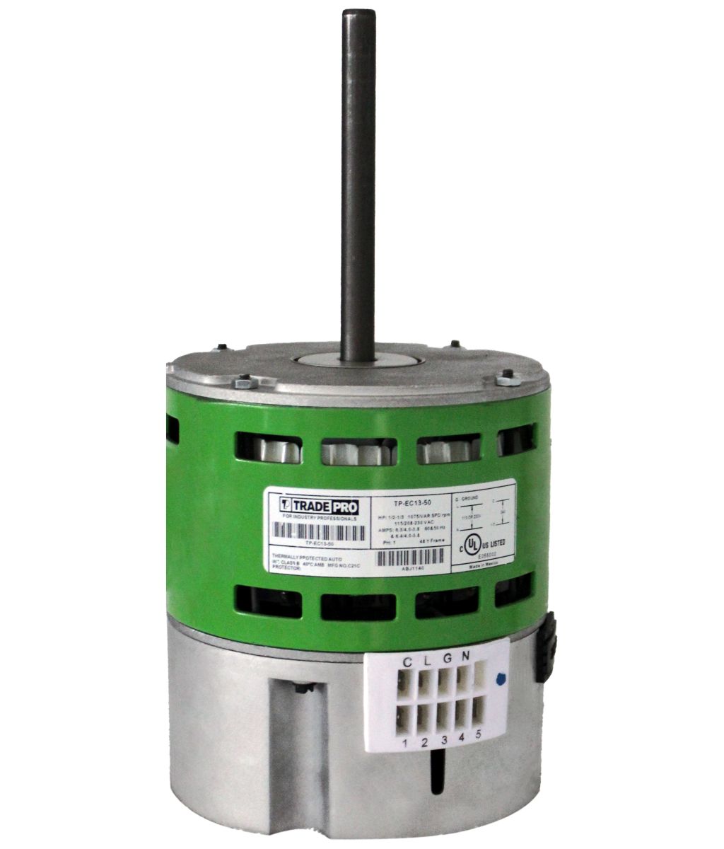 TP-EC13-50 - Blower Motor, X-13 ECM, Variable Speed, 1075 RPM, 115/208-230 V, 6.3/4.0-3.8 Amps, 1/2-1/3 HP
