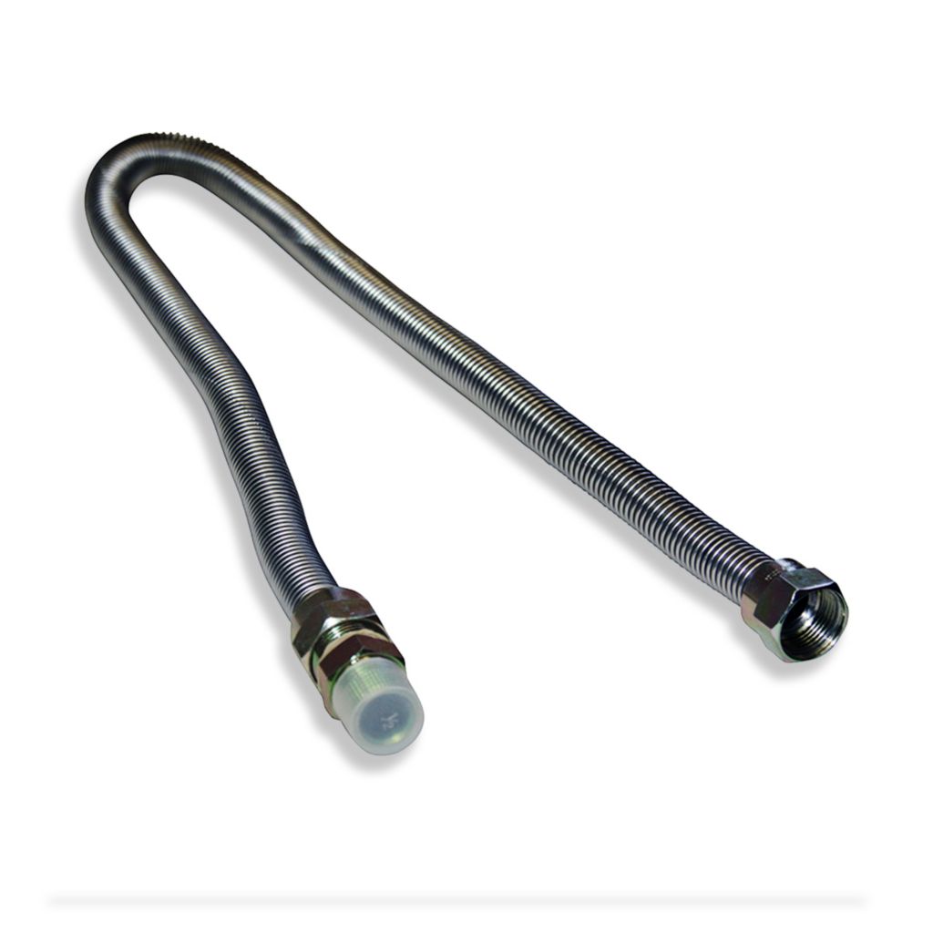 TP-GC-581212MF-48 - Stainless Steel Gas Connector, 5/8" OD x 1/2" MIP x 1/2" FIP x 48" Long