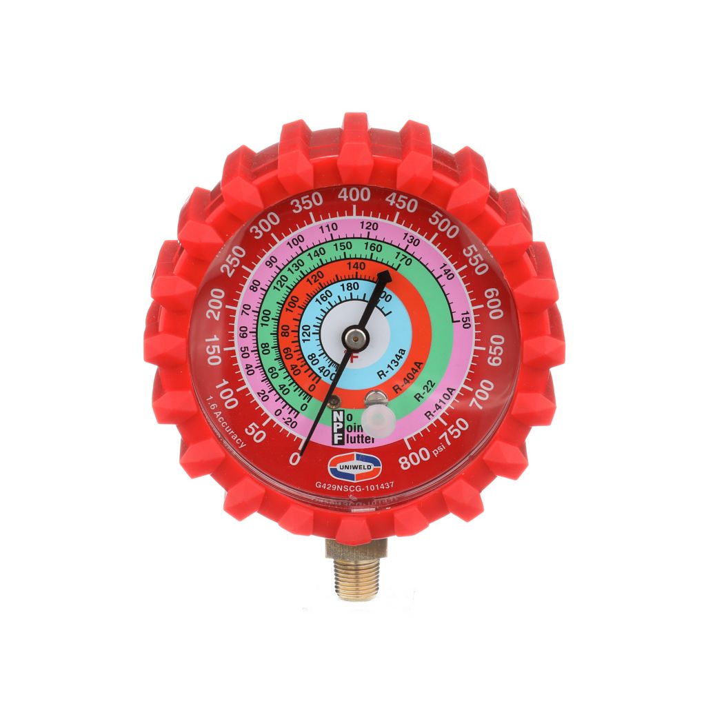 TP-HSGL - High Side Gauge with Boot and Pulsation Dampener for R410A/R22/R404A/134a 3-1/8"