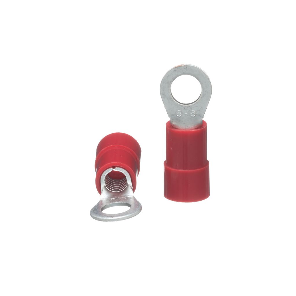 TP-TERM-8R0250 - 1/4" Ring Terminal, Red - 20/PK
