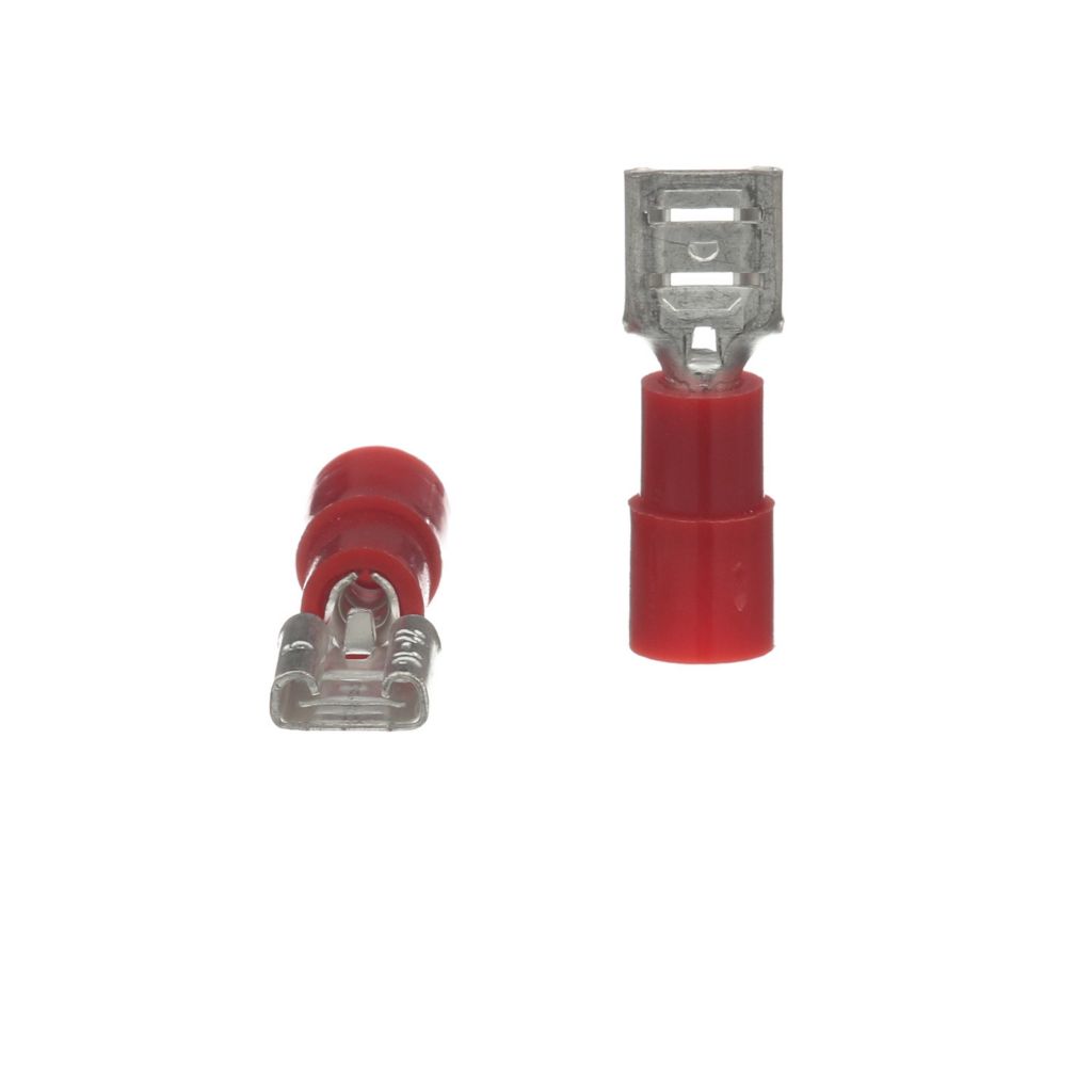 TP-TERM-RQDF187 - Female Quick Disconnect, Red - 100/PK