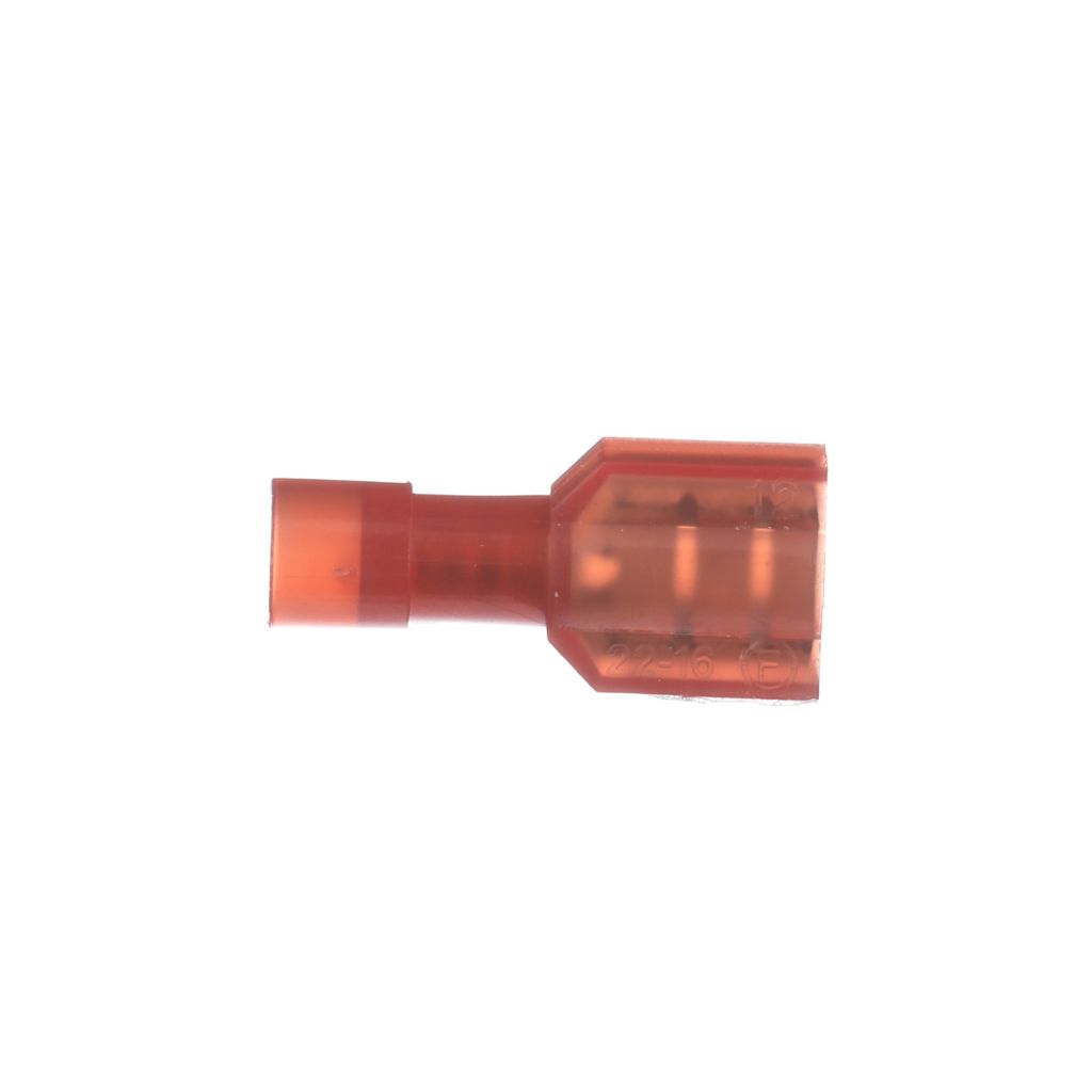 TP-TERM-RQDFFI250 - Fully Insulated Female Quick Disconnect, Red - 40/PK
