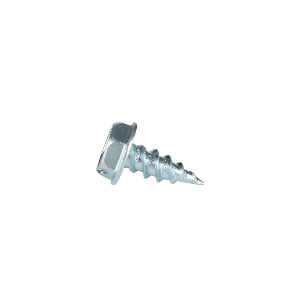 TP-10516X1/2TP500 - #10 (5/16" Hex) X 1/2" Hex Washer Head Slot Sharp Point Tapping Screw Zinc Plated