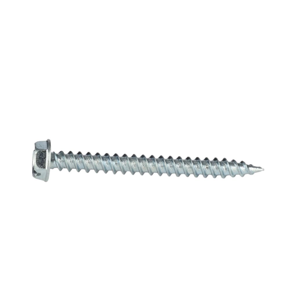 TP-10516X2TP100 - #10 (5/16" Hex) X 2" Hex Washer Head Slot Sharp Point Tapping Screw Zinc Plated