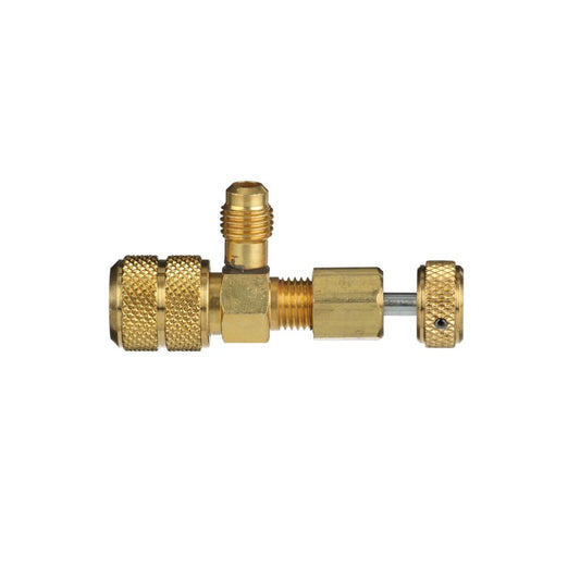 TP-2080 - 5/16" Female Flare Compact Thumbscrew Core Depressor With 1/4" Male Flare Access Port