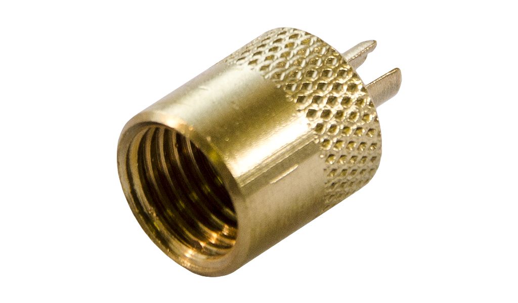 TP-2250/25 - 1/4" Flare Heavy-Duty Round Brass Cap With Neoprene O-Ring Seal and Core Wrench on Top - 25 Pack