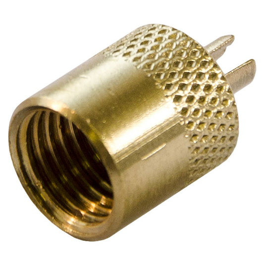 TP-2250S - 1/4” Flare Heavy-Duty Round Brass Cap With Core Wrench Tool and Neoprene O-Ring Seal
