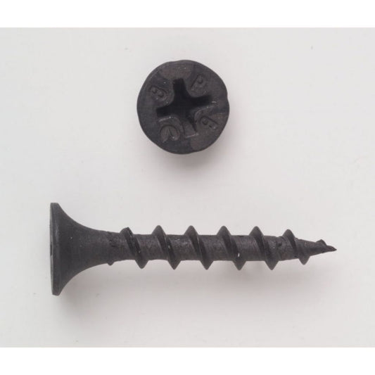 TP-6158DS - Bugle Phillip Coarse Thread Drywall Screw-Black Finish 6 x 1-5/8 (Jar of 100)